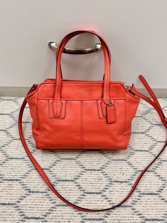 Coach Handbags - COACH Taylor Bette Mini Tote F27661 Coral Pink Leather 2-Way Crossbody Satchel